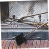 STOBAZA 2pcs Fireplace Cleaning Brush Replacement Heads Handle Ergonomic Design
