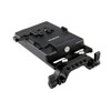 CAMVATE V-マウント バッテリー用電源プレート Vロック 電源スプリッタ 15㎜ロッドクランプ 付 DSLR システム用
