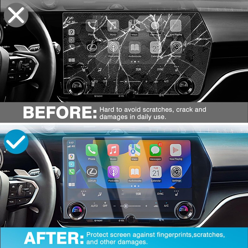 Karltys [Upgrade 2 Pack Screen Protector for [No Glare &