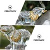 Gatuida Crystal Elephant Figurine Elegant Desktop Decor Craftsmanship Crystal Material