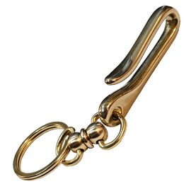 [TAILOR JAPAN] GOOD LUCK AMERICAN VINTAGE KEYCHAIN KEY RING BRASS, Black