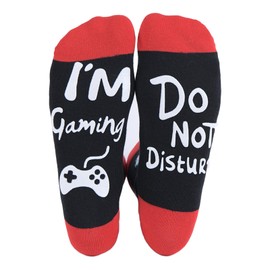 Funny Gamer Socks Stocking Stuffers for Adults Teens Boys, Novelty Gaming Socks Birthday Christmas Gifts for Men Dad Him Son Husband Boyfriend
