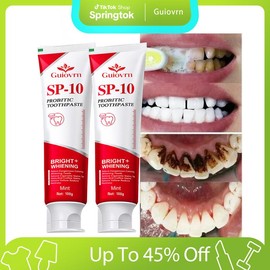 Guiovrn SP-10 Toothpaste | Probiotic Oral Care for Enamel Repair & Long-Lasting Fresh Breath | 3.53oz #springtok - Specification: Try-1 Pc