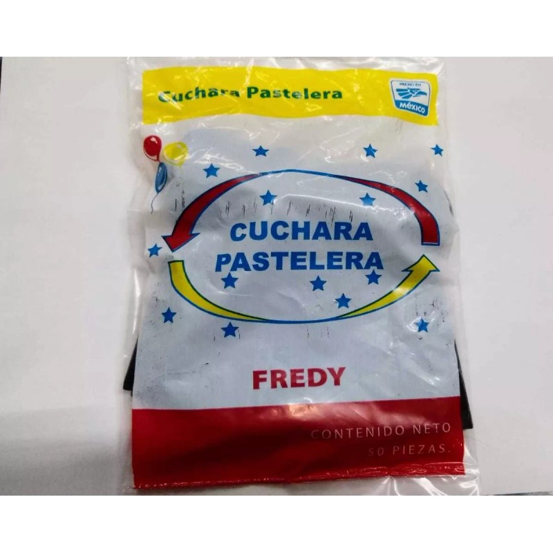 Freddy 100 Pzas Cuchara Pastel Cafetera Desechable Plástico *negra*