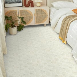 Elffloor Peel and Stick Flooring 11.8"x11.8" DIY Self-Adhesive Vinyl Flooring for Peel and Stick Floor Tile Bathroom, Kitchen, Fireplace, Wall,Bedrooms,20pcs