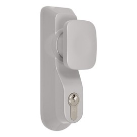 ZEROplus Briton 1413, Outside Access Device, Knob or Lever Handle, Silver (Knob Operated)