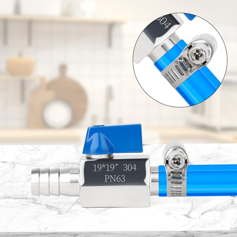 TAISHER 1PCS 304 Stainless Steel 3/4" Mini Ball Valve Shut