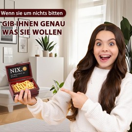 Giftota NIX Gift, Funny Gifts for Anyone Who Wants Nothing, Nichts Birthday Gift, Du WOLLTEST JA NICHTS, Schatzkiste Da Ist Nichts Drin, Gift Ideas for Men, Women, Friends