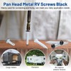 Pan Head Metal RV Screws Black #8 X 5/8" for