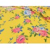 Color Selection Yellow Roses Jersey Knit Fabric Apparel Floral Poly