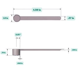 Supplement and Supply 1/2 Tablespoon (1.5 Teaspoon | 7.5 mL) Long Handle Plastic Measuring Spoon for Coffee, Protein Powder, Pet Food, Spices, Grains, Dry Goods – Food-Grade BPA-Free (Pack of 1)