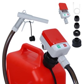 Eazy2hD Portable Fuel Transfer Pump with Auto-Stop and 51" PVC Hose, 2nd Gen USB or Battery Operated Automatic Gas Pump, 3.2 GPM & 4 Gas Can Adapters, Cordless Siphon Pump for Gasoline, Oil, Diesel