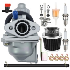 Carburetor Fit for Honda XR50R 2000-2003 Motorcycle Carb CRF50F 2004 2005 Replace 16100-GEL-701 16100-GEL-702 with Air Filter & Fuel Valve Petcock