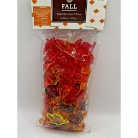 BROTHER SISTER DESIGNS NEW ACRYLIC FALL PUMPKINS LEAVES TABLE SCATTER VASE FILLER 6.45 OZ BAG