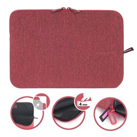 Tucano BFM1112 RR Second Skin Neoprene Laptop Sleeve 11.6 to 12.5 Inches – Red