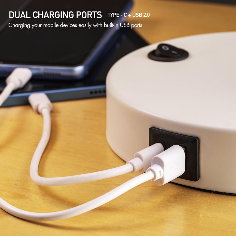 O'Bright Astrum - LED Desk Lamp with Dual USB Charging