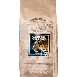 Camano Island Coffee Roasters Varietal Supremo Espresso Blend, Ground 1lb, Fresh Dark Roast, USDA Organic, Fairly Traded, Shade Grown Arabica, Chocolate, Caramel, Hint of Spice Flavor Profile