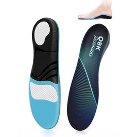 QBK Plantillas Fascitis Plantar, Plantillas Metatarsalgia, Aliviar La Fascitis Plantar, Espolón Calcáneo, Tendinitis De Aquiles, Dolor Metatarsiano, Caminar Y Estar De Pie Por Mucho XS