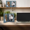 Golden State Art, 5x7 Double Picture Frame Vertical Hinged Photo