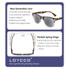 Loycco 2 Pack Square Sunglasses Womens Men UV Protection Aviator