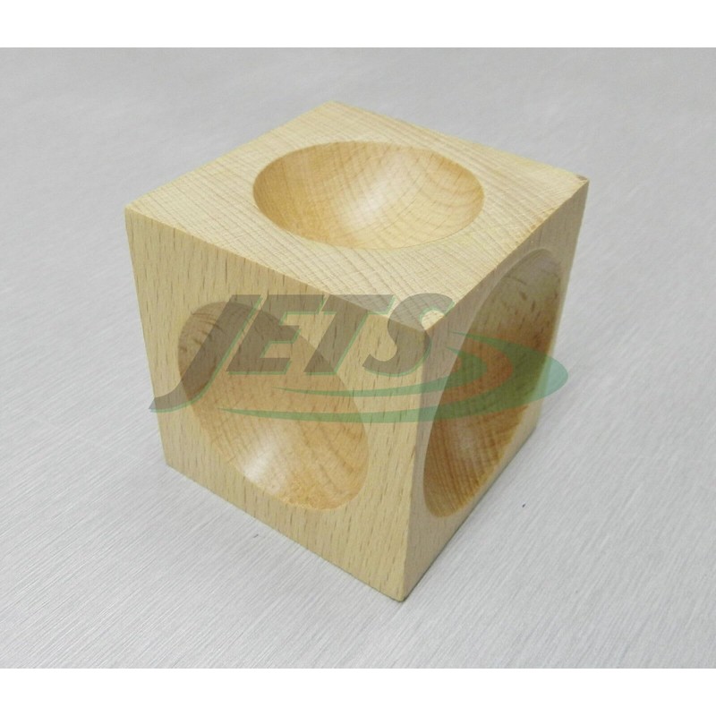 JTS Wood Dapping Block Wooden Doming Cube 2" Square Cube