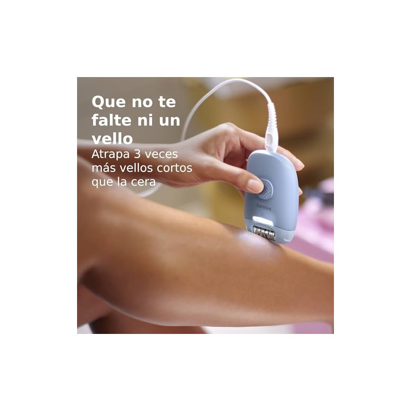 Philips Depiladora Eléctrica Serie 4000 para Mujer Uso en Piernas