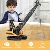 1:50 Engineering Crane Model Alloy Engineering Vehicle Static Model Toy