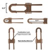 4 PACK Child Proof Sliding Cabinet Door Code Locks Baby