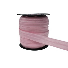 JESEP 40 Yards 5/8'' 1.5CM Fold Over Elastic (FOE)-Environmental Band-High Quality #05 (Pink)