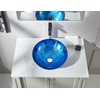 Fanwin Star Blue OceanMystery Series Tempered Deco Glass Vessel Bathroom