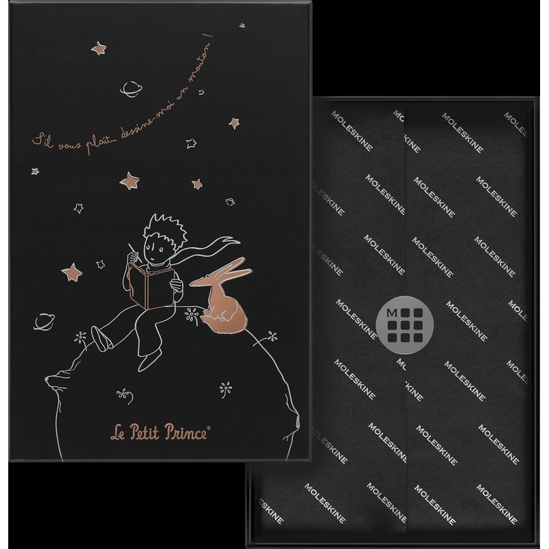 Moleskine Limited Edition Le Petit Prince Notebook, Large, Ruled, Black,