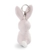 NICI 49201 Fynn Fluffy Hase Keyholder Rabbit 10cm Grey-Sustainable Companion
