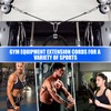 TOBWOLF 2PCS 10" Gym Extension Cable, Fitness Extension Rope Attachments