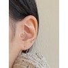 14k ultra mini heart piercing lablet bar thickness 1mm color