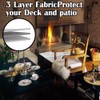 SEIWEI Under Grill Mat, 3 Layers Barbecue Fire Pit Mat