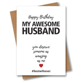 Birthday Card for My Awesome Husband