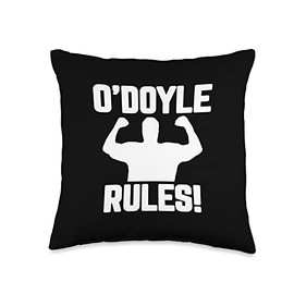 O'Doyle Rules Graphic Tees & Gifts O'Doyle Rules Funny Quote Throw Pillow, 16x16, Multicolor