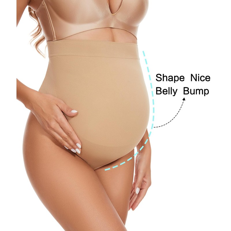 KUNINDOME Maternity Panties, Nude, X-Large