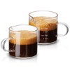 Mfacoy 2 Pack Measuring Cups, 75ML Espresso Cups with Handle,