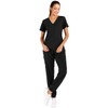 Minty Mint Women's Solid Stretch Medical Scrubs Sets V Neck