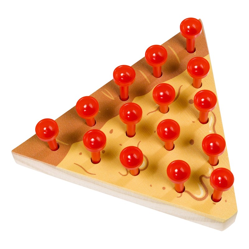 Toysmith Pizza Peg Puzzle Game, Fun Size