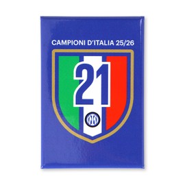 Inter - Magnete Stampato Fondo Blu 21° Scudetto Campioni d'Italia 25/26