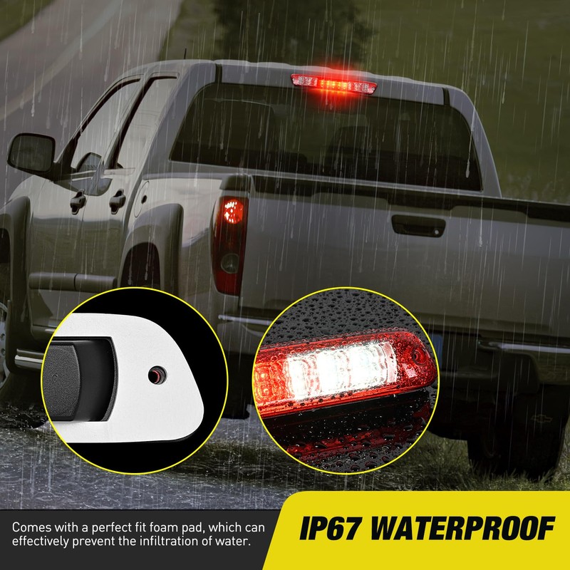 Nilight Third Brake Light Tail High Mount 3rd Stop Cargo