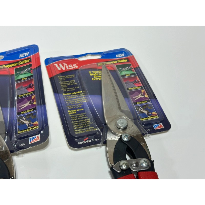 Wiss 2pc WISS (Cooper USA) NEW 10" Multi-Purpose Shears Snips