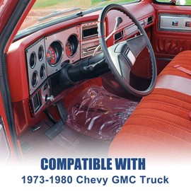 YZQPNB A/C Dash Vent & Molding Kit Compatible with 1973-1980 Chevy and GMC Truck Center Dash AC Air Vent Replaces # 3979751 14014536