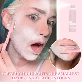 Hair Identifier Spray for Face Shaving，face hair identifier spray，Moisturizing And Skin Care Set Spray，suitable for all skin types (1 set)