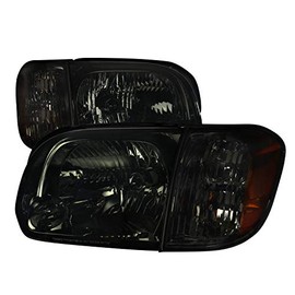 Smoke Lens Chrome Housing Headlights Made For 05-06 Toyota Tundra 05-07 Toyota Sequoia