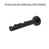 MDEKOR Wall Bracket 2-Track Black Matt P Wall Bracket with