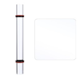 JAWUZ Pack of 2 Polymer Clay Tools, Acrylic Roller for Polymer Clay, Solid Acrylic Clay Roller, Transparent Acrylic Plates, Polymer Clay Accessories, Rolling Pin with Spacer, a