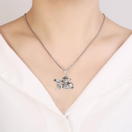 Unique Fish Urn Necklace For Ashes For Men Stainless Steel Cremation Jewelry Hold Loved One/Pet Ashes Keepsake Pendant Sympathy Gift For Dad (Silver)